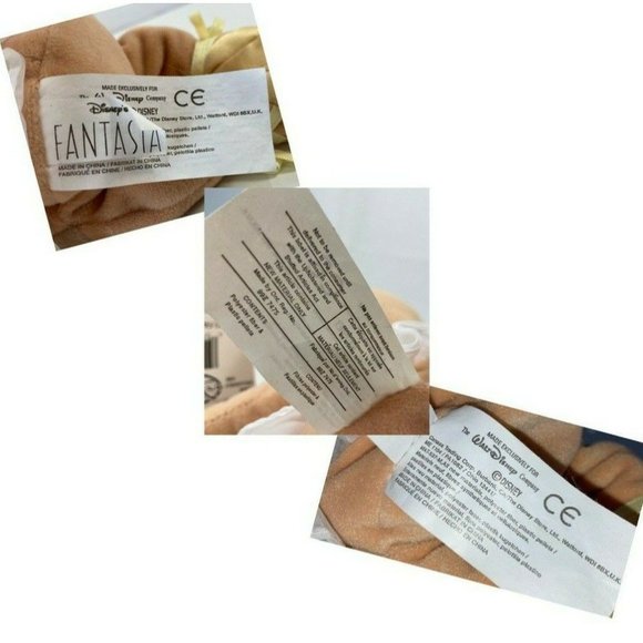 Disney Store Ballerina Hippo Fantasia Bean Bag Beanie Plush Stuffed Animal Toy - Picture 6 of 6